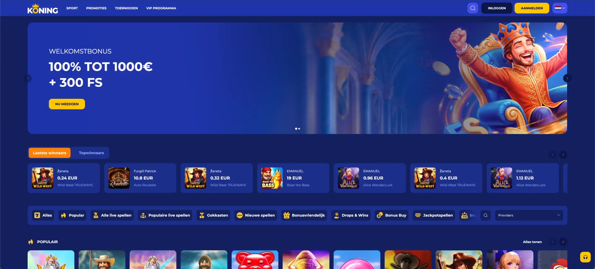 Koning casino op mobiel